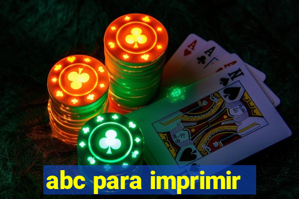 abc para imprimir